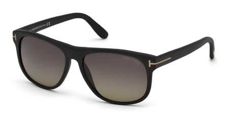 Tom Ford OLIVIER Sunglasses, 05B - Black/other / Gradient Smoke
